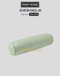 Vỏ Gối ôm Lụa Tencel 60s Size 35×100 cm Cao Cấp Piony House