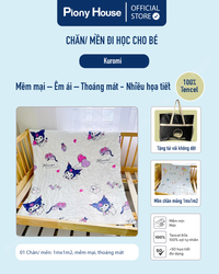 Chăn mền cho bé đi học, chất vải Tencel mềm mại, thoáng mát nhiều họa tiết