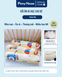 Gối ôm trẻ em vải Tencel ruột gòn lông vũ nhân tạo mềm mịn mát, siêu êm nhiều họa tiết