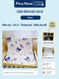 Chăn mền cho bé đi học, chất vải Tencel mềm mại, thoáng mát nhiều họa tiết